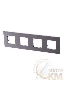Рамка 4-м 8мод.Zenit шампань ABB 2CLA227400N1901