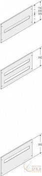 Комплект на 24х2мод. DIN H=300мм W=600мм ABB 1STQ008051A0000