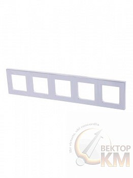 Рамка Levit 5п бел./ледяной ABB 2CHH015050A6001