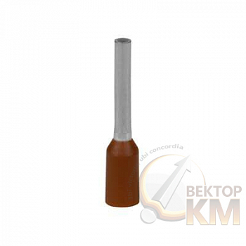 Наконечник кабельный FER0108P-F медь лужен./полипропилен втулка корич. 0.14кв.мм 8мм (уп.500шт) ABB 7TCA301140R0277