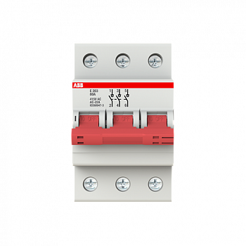 Рубильник 3п E203r 80А рычаг кр. ABB 2CDE283001R0080
