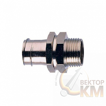 Фитинг Adaptasteel SPB A M20 d16мм SPB16/M20/A прямой никелир. латунь серебр. (уп.10шт) ABB 7TCA296040R0167