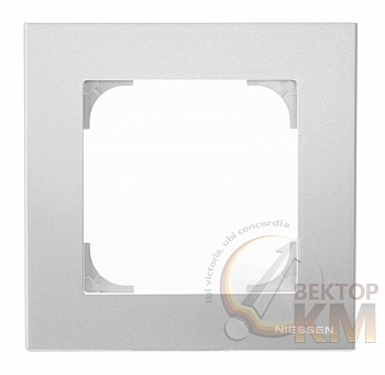 Рамка 1-м Sky серебр./алюм. ABB 2CLA857100A1301