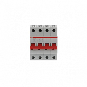 Рубильник 4п SD204/16  рычаг красный ABB 2CDD284101R0016