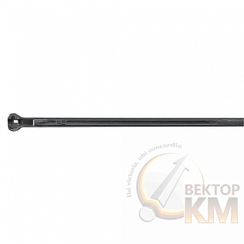 Хомут кабельный TY271MX 7.6х150 P6.6 черн. со стальным блокирующим зубом устойчивый к УФ (уп.500шт) ABB 7TCG009450R0163