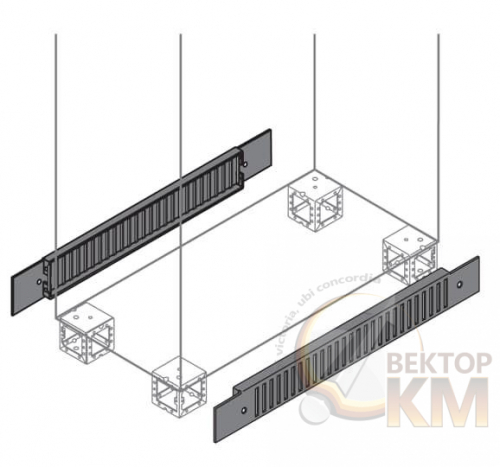 ABB  | Фланец цоколя вент.100х800мм (уп.2шт)  ZN0008