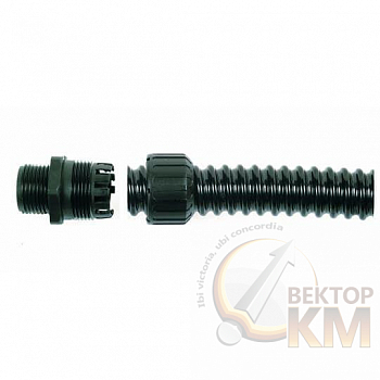 Фитинг RF прямой пласт. d20 M20 черн. (уп.10шт) ABB 7TCA296060R0065