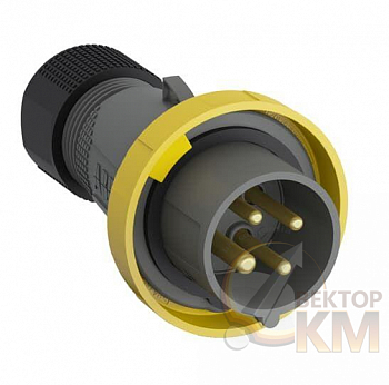 Вилка кабельная Easy&Safe 332EP4W 32А 3P+E IP67 4ч ABB 2CMA101101R1000