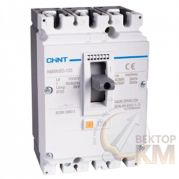 Выключатель-разъединитель пост. тока 3п DC NM8NSD-125 (R) CHINT 271885