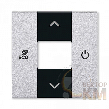 Накладка Levit для комнатного терморегулятора free@home серебр. ABB 2CHH623000A4070
