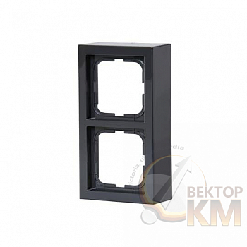 Рамка 2-м Impressivo наружный монтаж антрацит ABB 2TKA000344G1