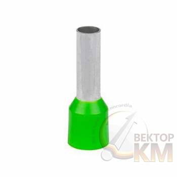 Наконечник кабельный FER6012P-F медь лужен./полипропилен втулка зел. 6кв.мм 12мм (уп.100шт) ABB 7TCA301140R0315