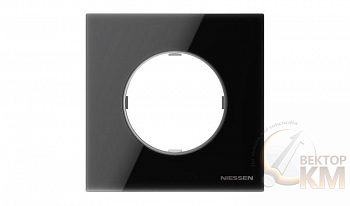 Рамка 1-м Sky Moon стекло черн. ABB 2CLA867100A3101