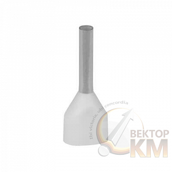 Наконечник кабельный 2FER0508P-D медь лужен./полипропилен втулка двойной прозр. 2х0.5кв.мм 8.2мм (уп.500шт) ABB 7TCA301140R0357