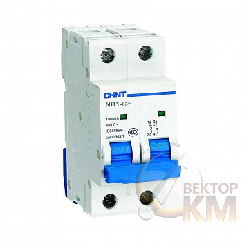 Выключатель автоматический модульный 2п B 32А 10кА NB1-63H (R) CHINT 179817