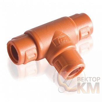 Фитинг-Т TPH202016 нейлон 6 d20мм d20мм d16мм оранж. (уп.400шт) ABB 7TCA298010R1152