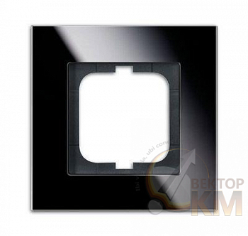 Рамка 1-м Carat стекло черн. ABB 2CKA001754A4322