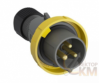 Вилка кабельная Easy&Safe 232EP4W 32А 2P+E IP67 4ч ABB 2CMA101094R1000