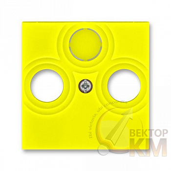 Накладка Levit для розеток TV-R/TV-R-SAT желт. ABB 2CHH080300A4064