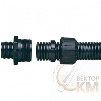 Фитинг AR прямой пласт. d13 M16 черн. (уп.10шт) ABB 7TCA296000R1392
