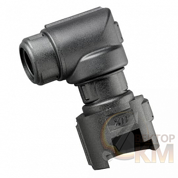 Разъем Deutsch CI нейлон 6 d8мм угол 90 3 вывода CI08-90-DT3 черн. (уп.500шт) ABB 7TCA298010R0172