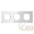 Рамка 3-м Sky Moon стекло бел. ABB 2CLA867300A3001