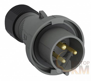 Вилка кабельная Easy&Safe 232EP1W 32А 2P+E IP67 1ч ABB 2CMA101093R1000
