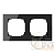 Рамка 2-м Sky стекло черн. ABB 2CLA857200A3101