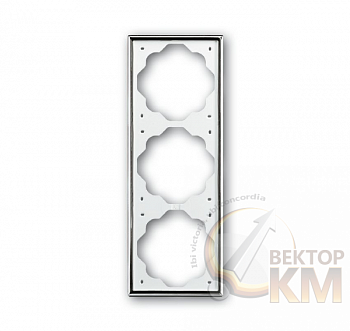 Рамка 3-м Impuls хром ABB 2CKA001754A4135