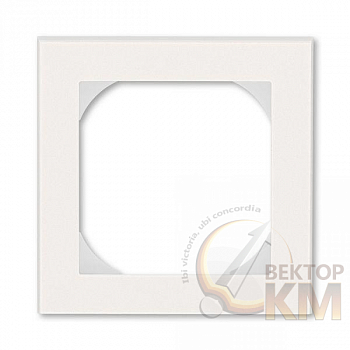 Рамка 1-м Levit 55х55 для механизмов BJE жемчуж./ледяной ABB 2CHH015510A4068