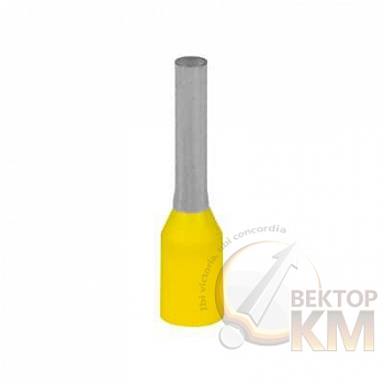 Наконечник кабельный FER1010P-SG медь лужен./полипропилен втулка желт. 1кв.мм 10мм (уп.500шт) ABB 7TCA301140R0415
