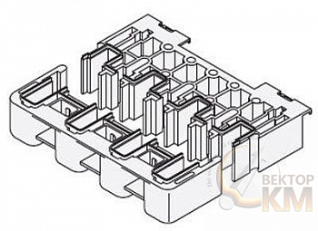 Держатель фигурной шины In=1600А 65кА ABB PB1603